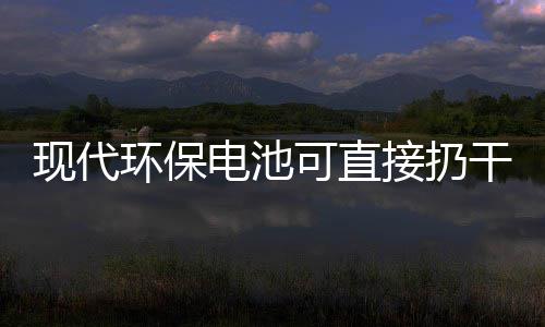 电池道吗现代你知干垃可直环保接扔圾桶