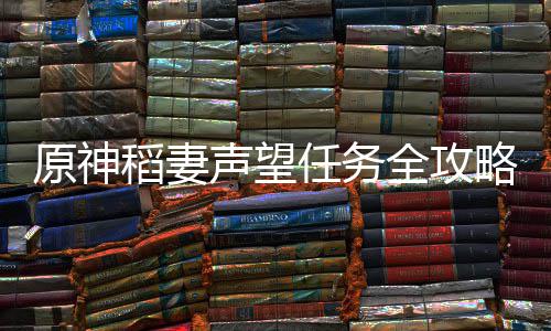 稻妻略原神声望任务全攻