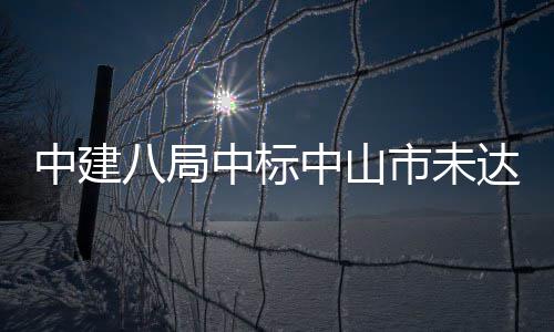 八局达标中建中标中山综合治理市未水体工程