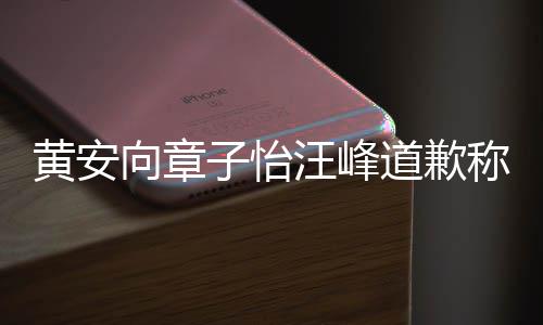 道歉向章子怡众 个吃瓜群黄安号遭汪峰称是禁言其账